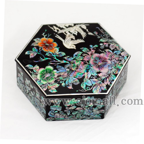 육각매화 새(검정)