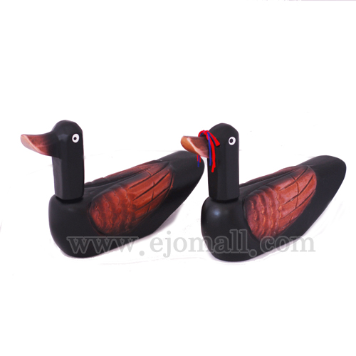 목조각-흙기러기(소)