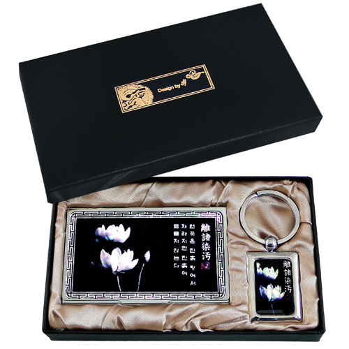 (2종)나전명함케이스+사각열쇠고리(이제염오)(T)